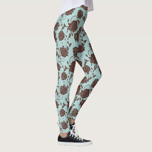 Blumenmuster 3 leggings (Rechts)