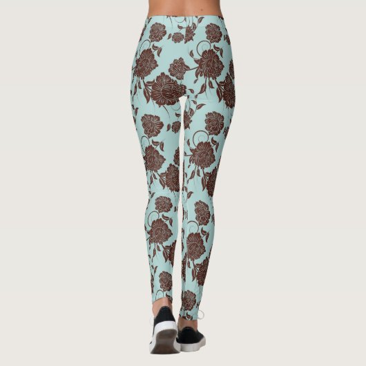 Blumenmuster 3 leggings (Rückseite)