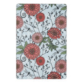 Blumenmuster 3 mini klemmbrett (Rückseite)