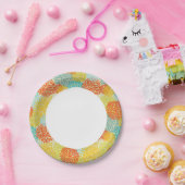 Blumenmuster 3 pappteller (Party)