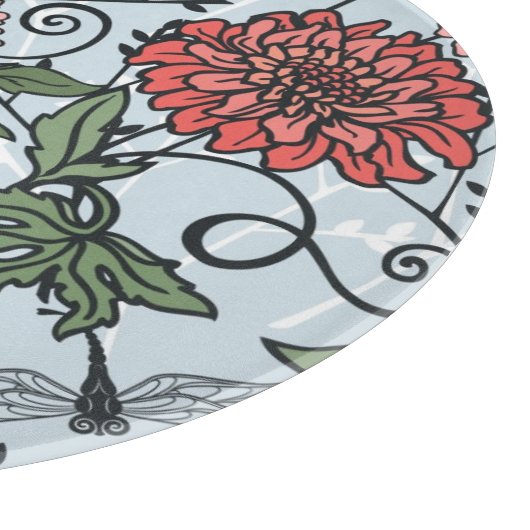 Blumenmuster 3 schneidebrett (Ecke)