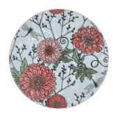 Blumenmuster 3 schneidebrett (Vorderseite)