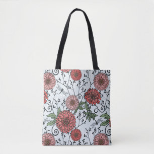 Blumenmuster 3 tasche