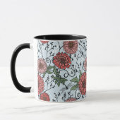 Blumenmuster 3 tasse (Links)
