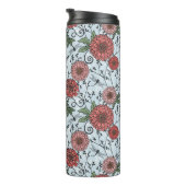 Blumenmuster 3 thermosbecher (Nach rechts gedreht)