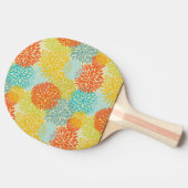 Blumenmuster 3 tischtennis schläger (Seitenansicht)