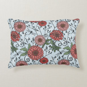 Blumenmuster 3 zierkissen