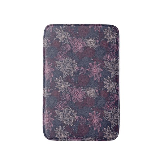 Blumenmuster 4 2 badematte (Vorderseite Vertikal)