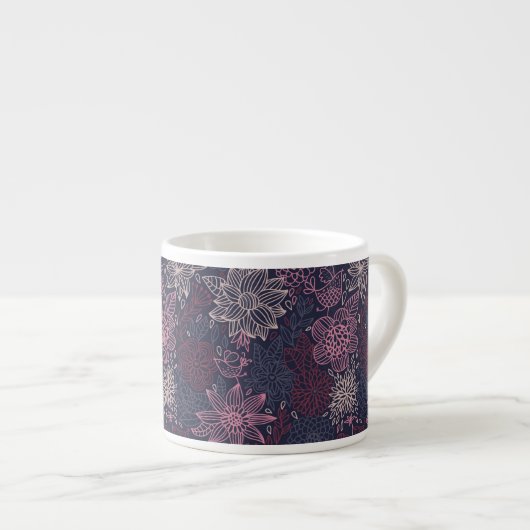 Blumenmuster 4 2 espressotasse (Vorderseite Rechts)