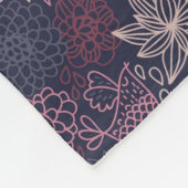 Blumenmuster 4 2 fleecedecke (Ecke)