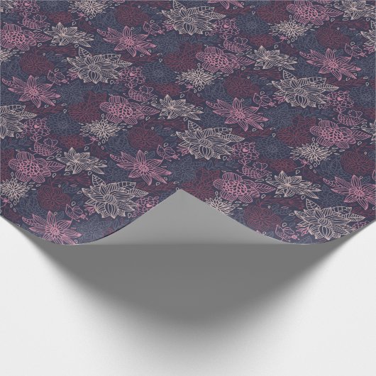 Blumenmuster 4 2 geschenkpapier (Ecke)