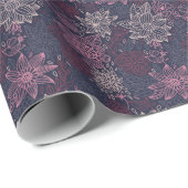 Blumenmuster 4 2 geschenkpapier (Rolleneckpunkt)