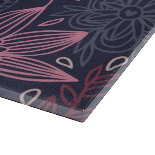 Blumenmuster 4 2 schneidebrett (Ecke)