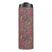 Blumenmuster 4 2 thermosbecher (Vorderseite)