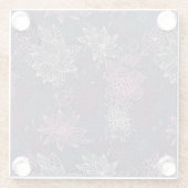 Blumenmuster 4 3 glasuntersetzer (Rückseite)