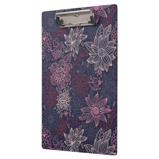 Blumenmuster 4 3 klemmbrett (Links)