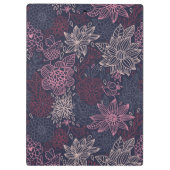 Blumenmuster 4 3 klemmbrett (Rückseite)