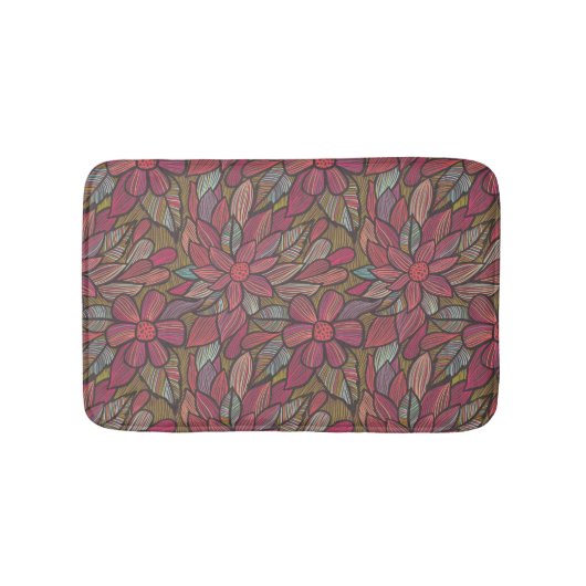 Blumenmuster 4 badematte (Vorderseite)