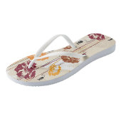 Blumenmuster 4 der abstrakten Eleganz Badesandalen (Schrägansicht)