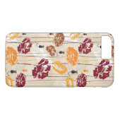 Blumenmuster 4 der abstrakten Eleganz Case-Mate iPhone Hülle (Rückseite (Horizontal))