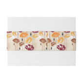 Blumenmuster 4 der abstrakten Eleganz Einladungsbanderole (Rückseitenbeispiel)