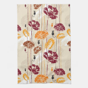 Blumenmuster 4 der abstrakten Eleganz Handtuch