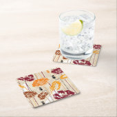 Blumenmuster 4 der abstrakten Eleganz Rechteckiger Pappuntersetzer (Vor Ort)