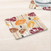 Blumenmuster 4 der abstrakten Eleganz Rechteckiger Pappuntersetzer (angewinkelt)