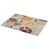 Blumenmuster 4 der abstrakten Eleganz Schneidebrett (Ecke)