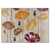 Blumenmuster 4 der abstrakten Eleganz Schneidebrett (Vorderseite)