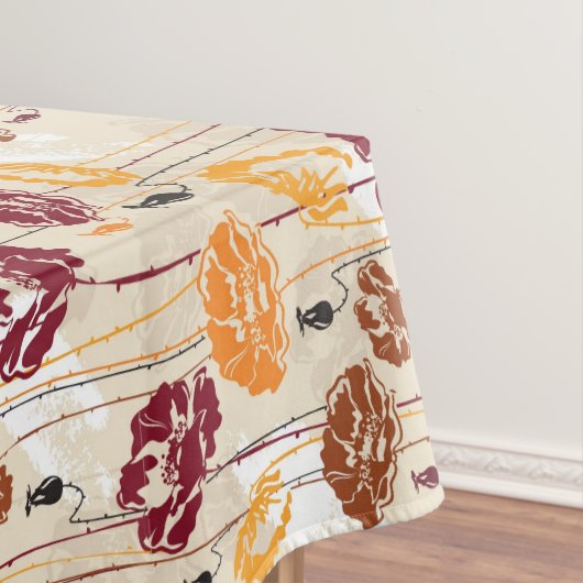 Blumenmuster 4 der abstrakten Eleganz Tischdecke (Beispiel)