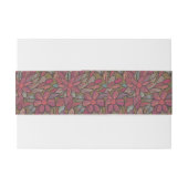 Blumenmuster 4 einladungsbanderole (Rückseitenbeispiel)