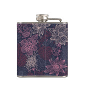 Blumenmuster 4 flachmann (Rückseite)