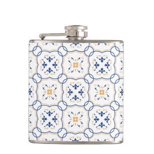 Blumenmuster 4 flachmann