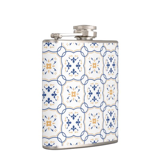 Blumenmuster 4 flachmann (Rechts)