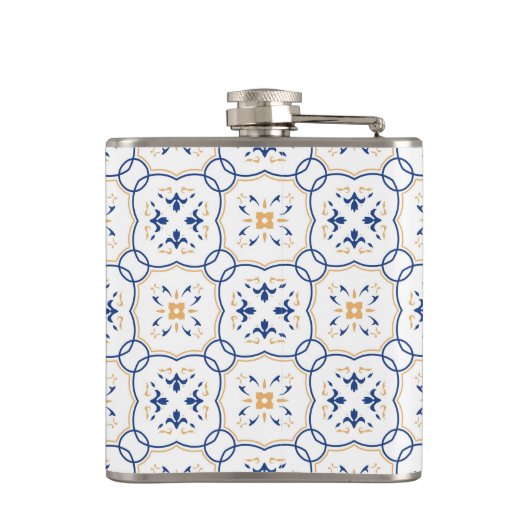 Blumenmuster 4 flachmann (Rückseite)