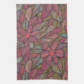 Blumenmuster 4 handtuch (Vertikal)