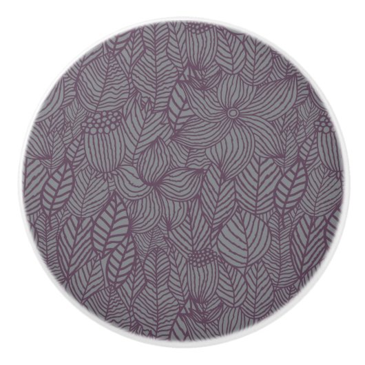 Blumenmuster 4 keramikknauf (Vorderseite)