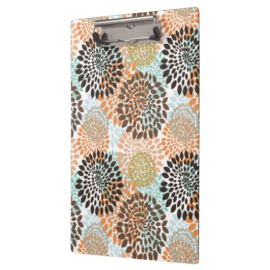 Blumenmuster 4 klemmbrett (Links)