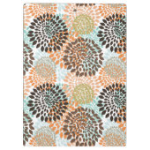 Blumenmuster 4 klemmbrett (Rückseite)