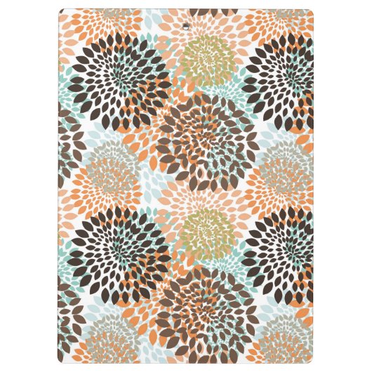 Blumenmuster 4 klemmbrett (Rückseite)