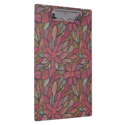 Blumenmuster 4 klemmbrett (Rechts)