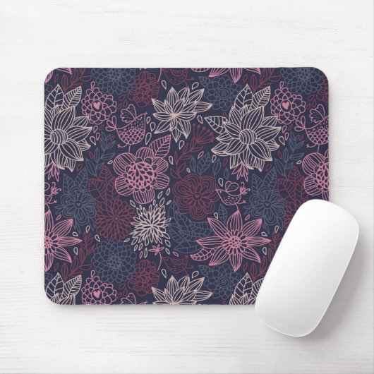 Blumenmuster 4 mousepad (Mit Mouse)