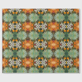 Blumenmuster 4 passende Blasen Cuddlebuns Geschenkpapier (Flach)