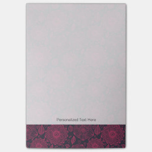 Blumenmuster 4 post-it klebezettel