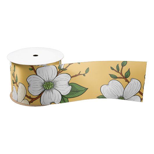 Blumenmuster 4 satinband (Spule)