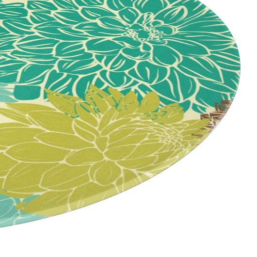 Blumenmuster 4 schneidebrett (Ecke)