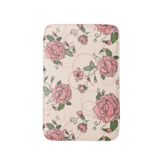 Blumenmuster 5 2 badematte (Vorderseite Vertikal)