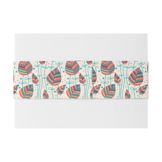 Blumenmuster 5 2 einladungsbanderole (Rückseitenbeispiel)