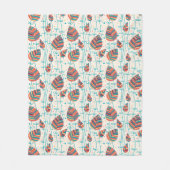 Blumenmuster 5 2 fleecedecke (Vorderseite)